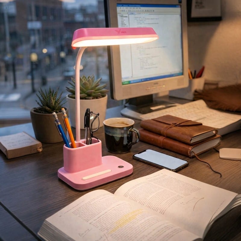Rechargeable LED Folding Desk Lamp Eye Protection Touch Dimming Working Reading Table Lamp-000788